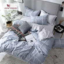 SlowDream Flat Sheet Duvet Cover Double Set Queen Bedding Set Bedspread Striped Bed Flat Sheet Pillowcases Decor Home Textiles SlowDream Flat Sheet Duvet Cover Double Set Queen Bedding Set Bedspread Striped Bed Flat Sheet Pillowcases Decor Home Textiles