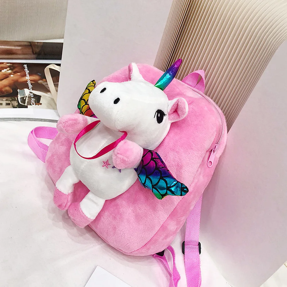 LoveCCD 24 см Kawaii единороги Плюшевый Рюкзак Мягкая Кукла Плюшевая сумка на плечо день рождения для детей подарок для девочек J13
