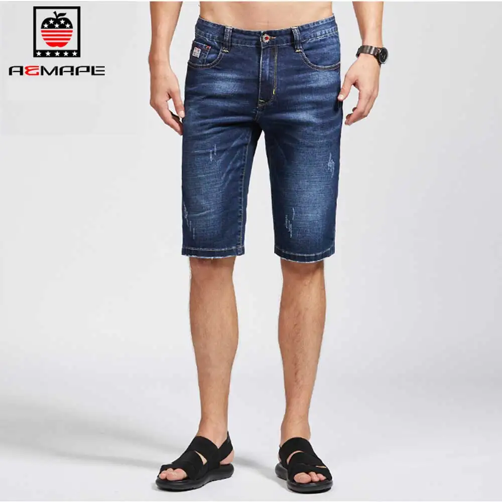 dark denim shorts mens