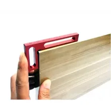 L100mm алюминиевый сплав под прямым углом точность измерительная линейка мини зажим квадратная высота линейка деревообрабатывающий инструмент DIY