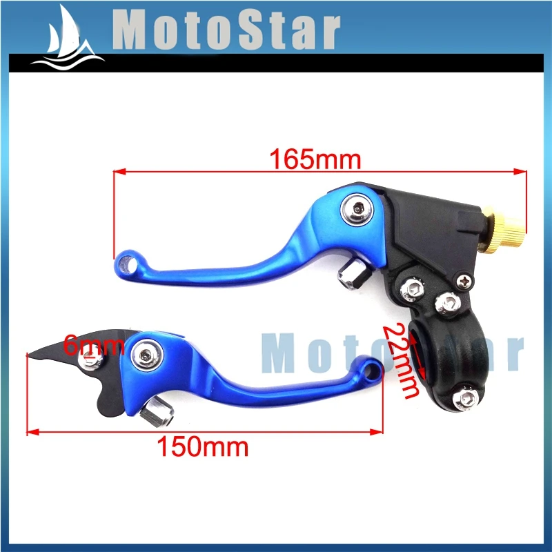Синий складной тормозной рычаг сцепления окунь для Dirt Pit Bike SSR thumpstar XR CRF TTR 50cc 90cc 110cc 125cc 150cc 160cc