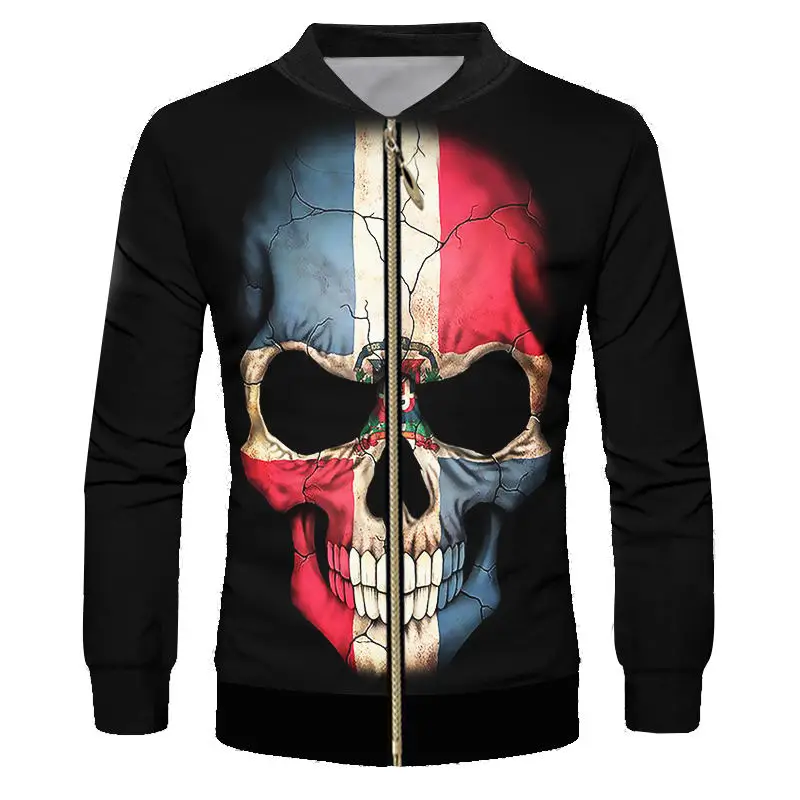Cool 3D Skull Print Zipper College Jackets Men Women Streetwear Hip Hop Varsity Baseball Jackets Coats Custom Plus Size S-6XL (1)