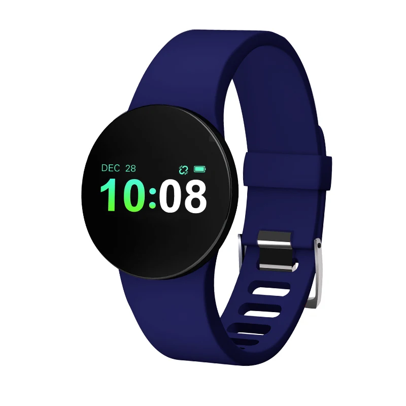 Умный браслет, часы для измерения артериального давления, водонепроницаемые, IP68, фитнес-трекер, пульсометр, шагомер, спортивные часы для здоровья мужчин и женщин - Цвет: Blue