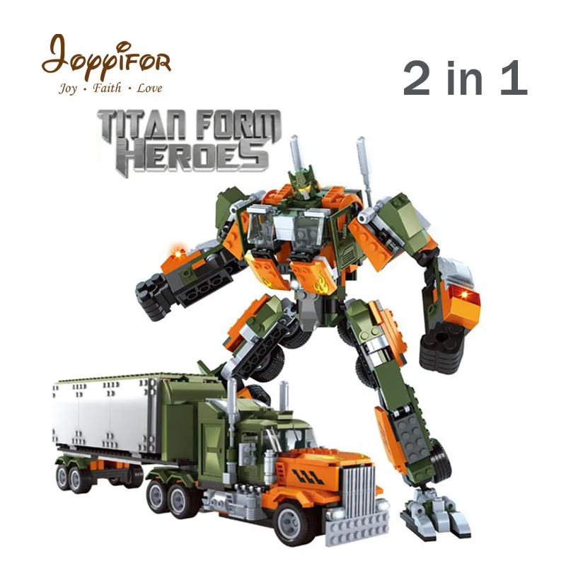 

Joyyifor 2in1 Robot deformation Transform Truck Building Blocks compatible with LegoINGlys Educational Model Toys for Children