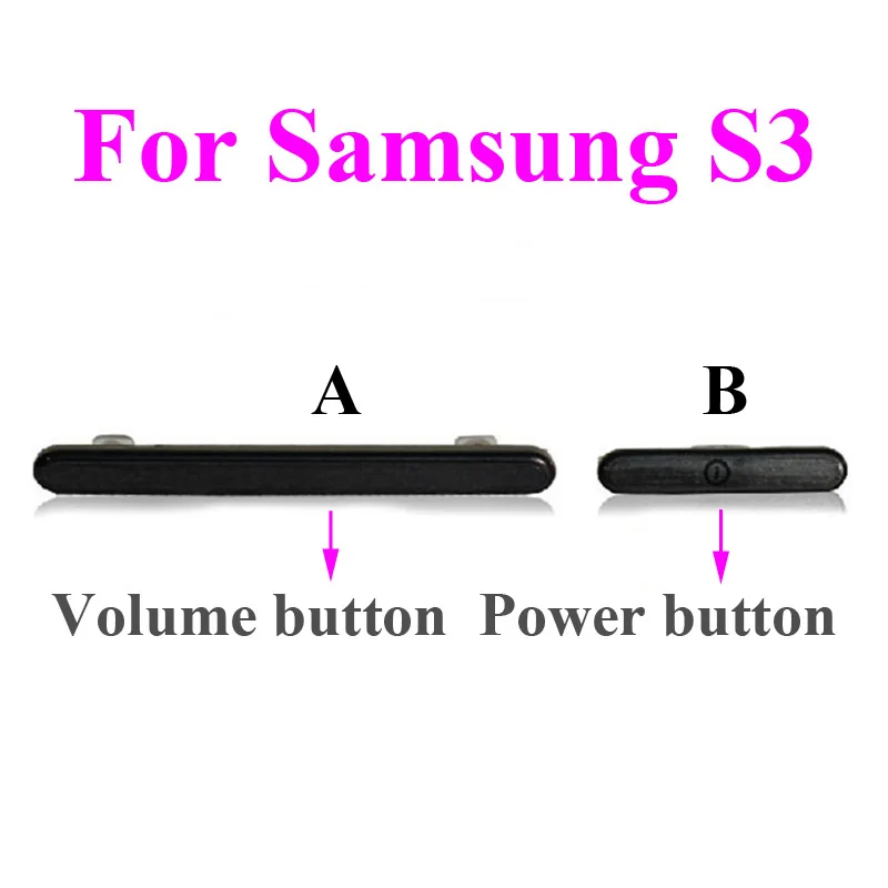 

1pcs 5 colors available Power Volume Button Key for Samsung flex Galaxy S3 i9300 i9305 i535 i747 L710 T999