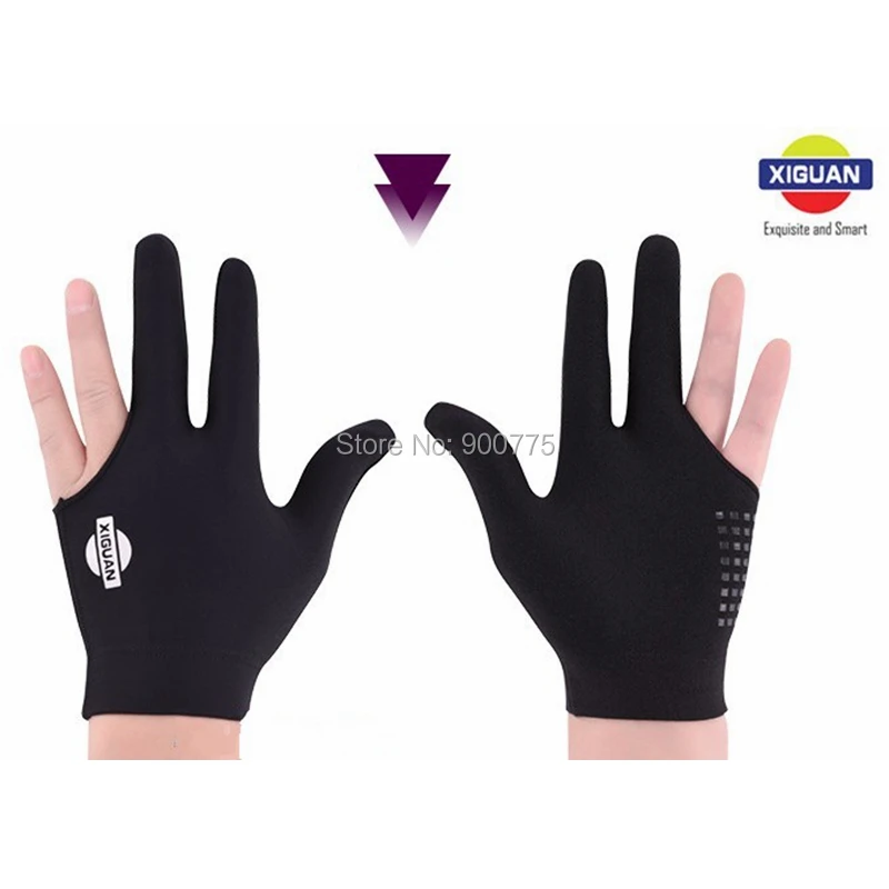 Pool Billiards Gloves 3 fingers Left Hand & Right Hand For Billiard Gloves Comfortable Snooker Cue Gloves Billiard Accessories XIGUAN