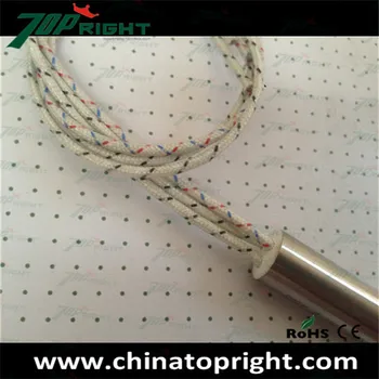 

high density swaged cartridge heater with thermocouple