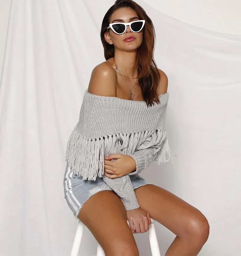 Off The Shoulder Sweater Women (4)