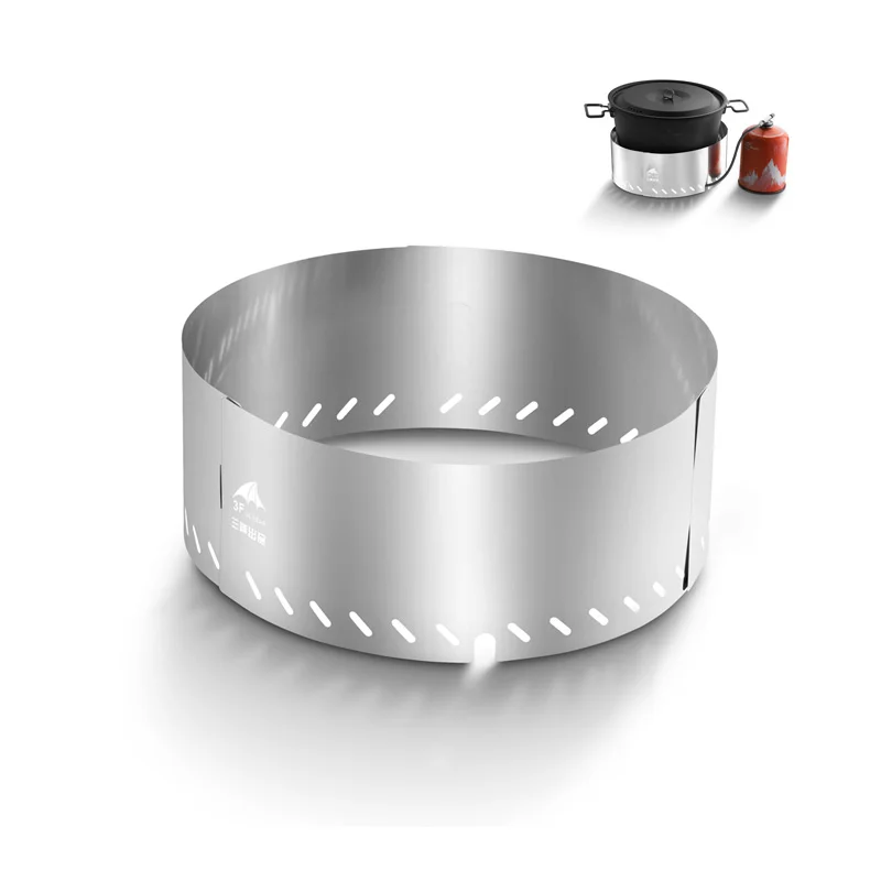50G 접이식 스테인레스 스틸 소재 야외 캠핑 쿠커, 바람막이 바람막이 스크린 초경량 윈드 스크린camping cooker
