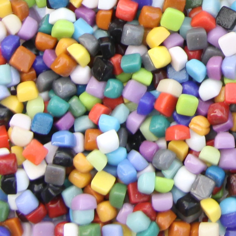 

mini 0.48cm Mixed color jade Creative Hand Decoration material Opaque Mosaic Crystal Painting Background Wall Mosaic Making