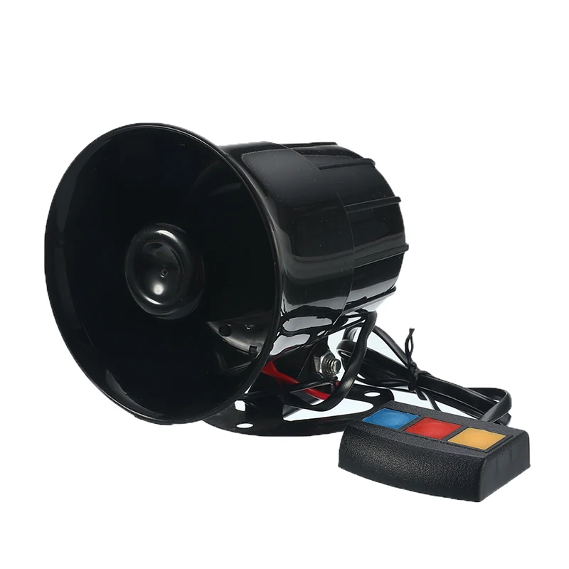12 V 30 W 3 لهجة الصوت بصوت عال سيارة دراجة نارية جهاز إنذار للتحذير الشرطة النار بوق الإنذار نظام سماعة مخاطبة الجمهور