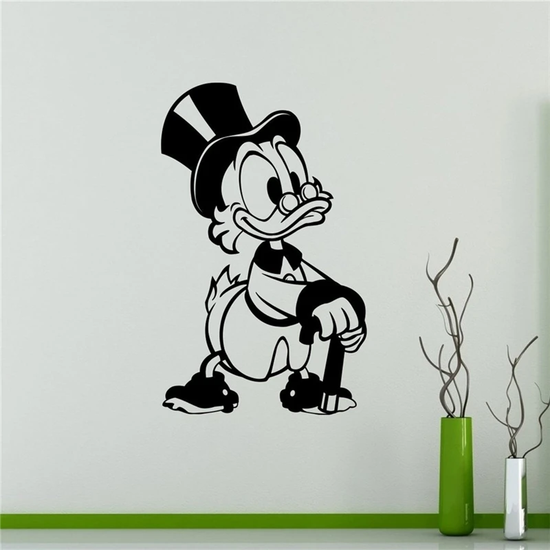 

Duck Tales Wall Decal Cartoons Vinyl Sticker Scrooge McDuck Living Room Decor Decals Housewares Design Custom Decals #T446