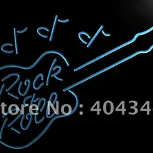 LB763-рок и рулон гитары для музыкального бара светодиодный неоновый свет знак