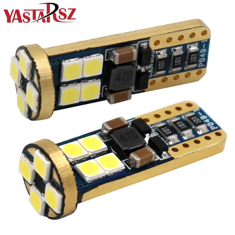 

2x T10 W5W 12 SMD 3030 LED Car Interior Reading Light Parking Lamp 168 WY5W 12SMD LED CANBUS NO ERROR Auto Wedge Tail Side Bulb