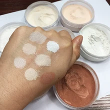 Отличное самочувствие гладкой рассыпчатая пудра и блестящими жемчужинками, косметическое средство, отделка порошок Водонепроницаемый косметический слойка уход за кожей лица завершения установки компактной