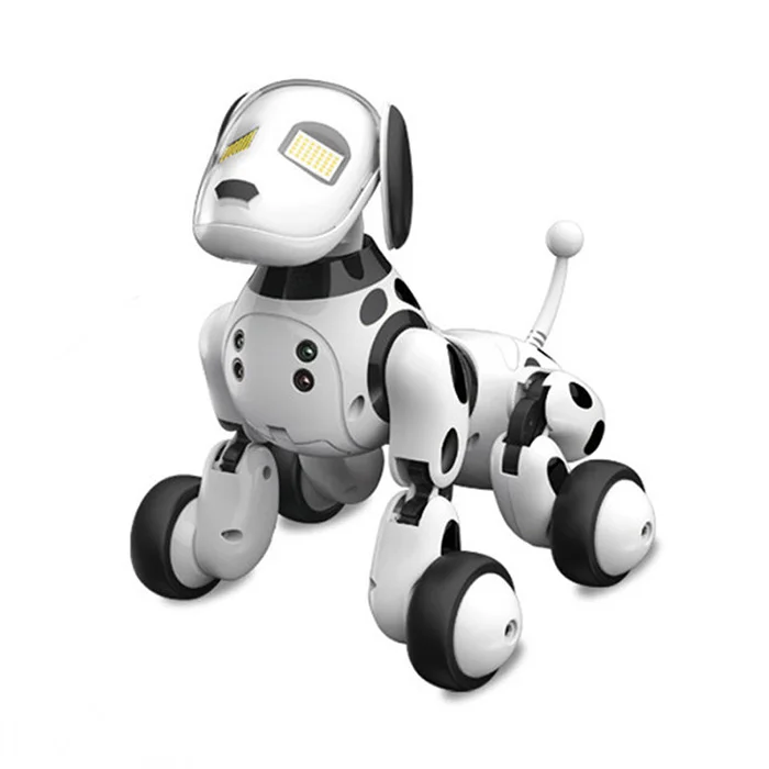 Робот, собака, электронный питомец, умный робот, игрушка 2,4G, умный беспроводной говорящий пульт дистанционного управления, детский подарок на день рождения - Цвет: Белый