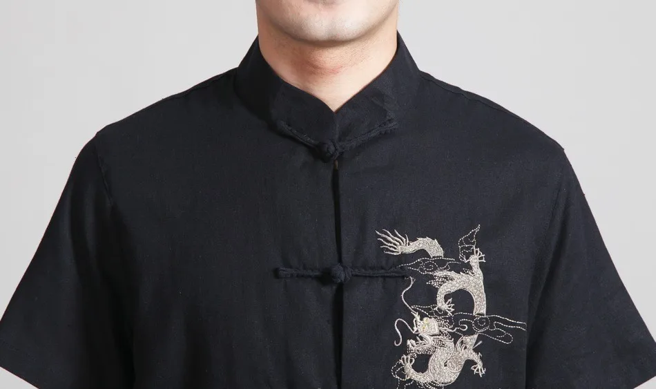 Шанхай история Кунг-Фу рубашка белье тай-чи рубашка Дракон Китайская традиционная одежда Тан костюм кунг-фу Рубашка 4 цвета