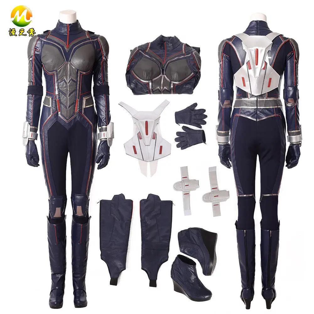 

Newest Ant-Man and the Wasp Cosplay Costume Wasp Cosplay Jumpsuit Antman Cosplay For Adult Women Halloween Carnival Party Dress