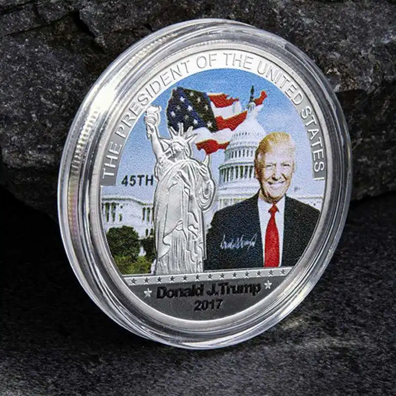 Дональд Трамп 45-й президент США памятная монета сделать Америку снова великим
