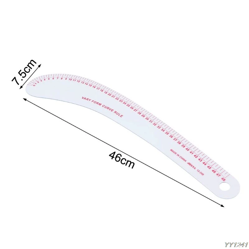 Швейная линейка форма запятой французский кривой пластиковый портной рисунок ремесло инструмент DIY Y110-Dropshipping