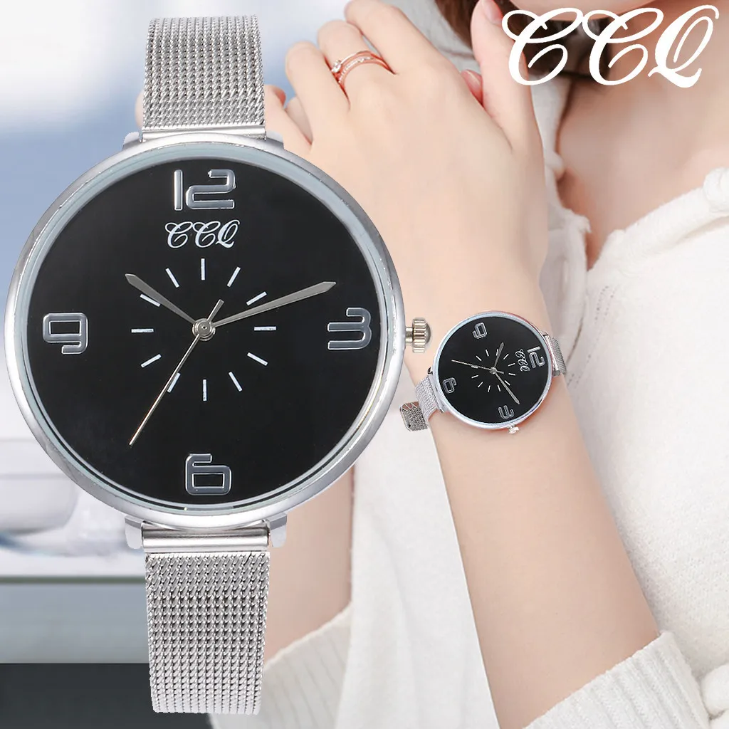 

Watch Personality trends Quartz Stainless Steel Watch Analog Wristwatch Women Quartz Watches Gift Relogio Feminino