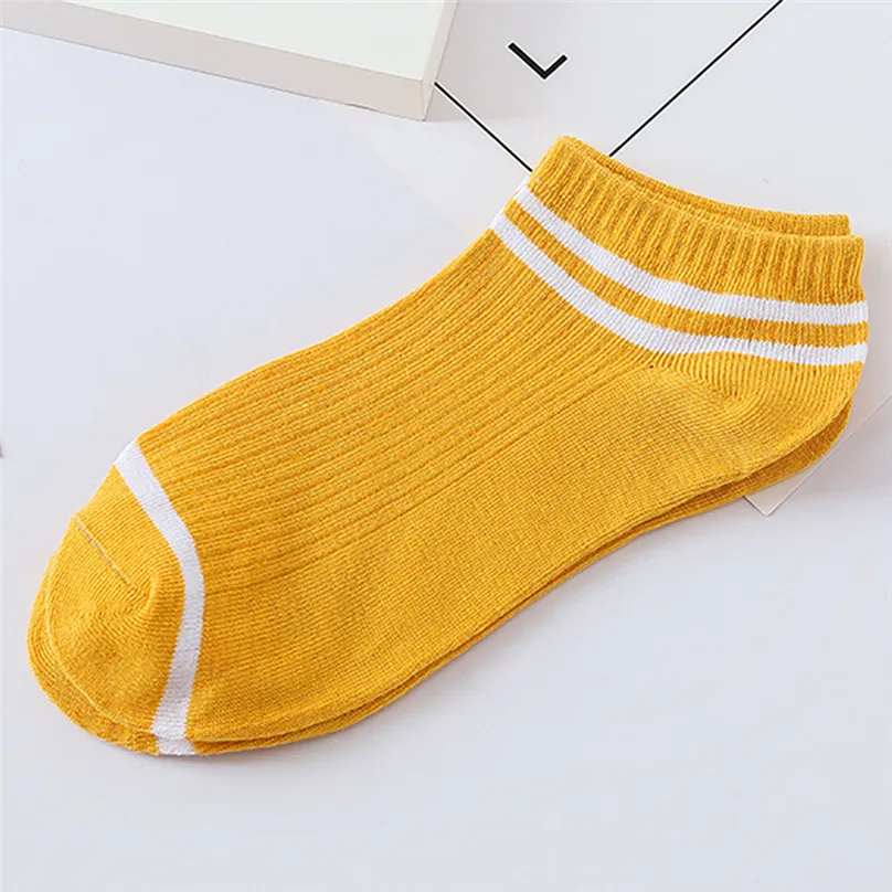 1Pairs Unisex Stripe Comfortable Cotton Sock Slippers Short Ankle Socks sports Sock #4F19 (5)