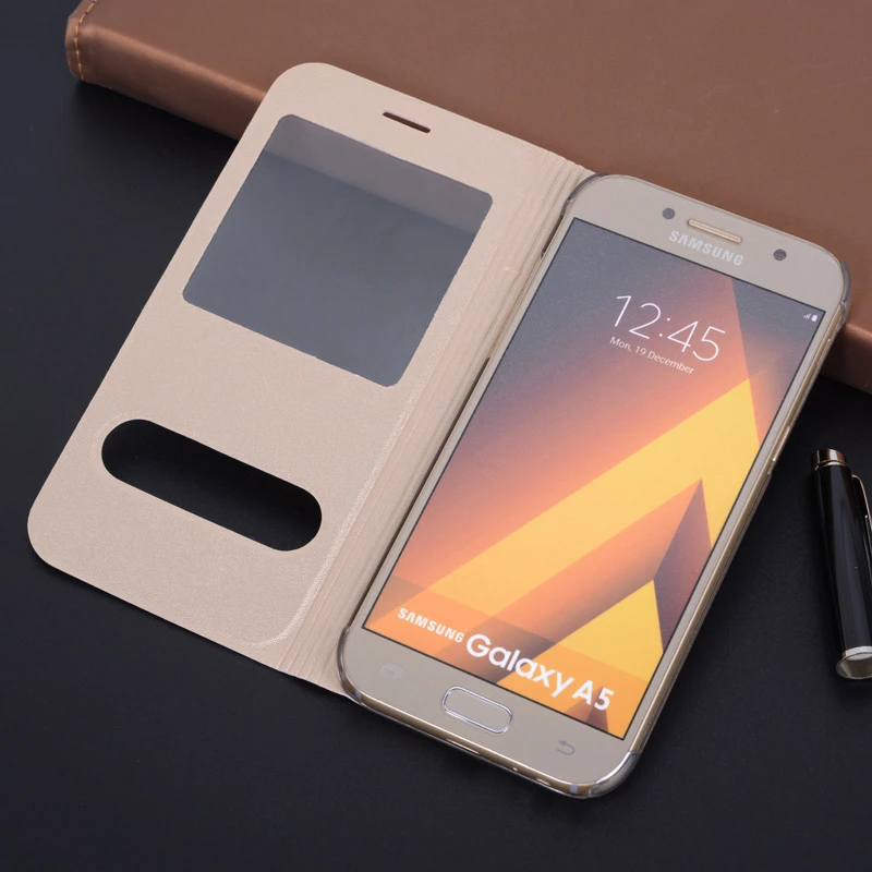 samsung flip phone cute Flip Cover Leather Phone Case For Samsung Galaxy A3 A5 2017 A7 A 3 5 7 SM A320 A520 A520F A720 A720F SM-A320F SM-A520F SM-A720F best case for samsung