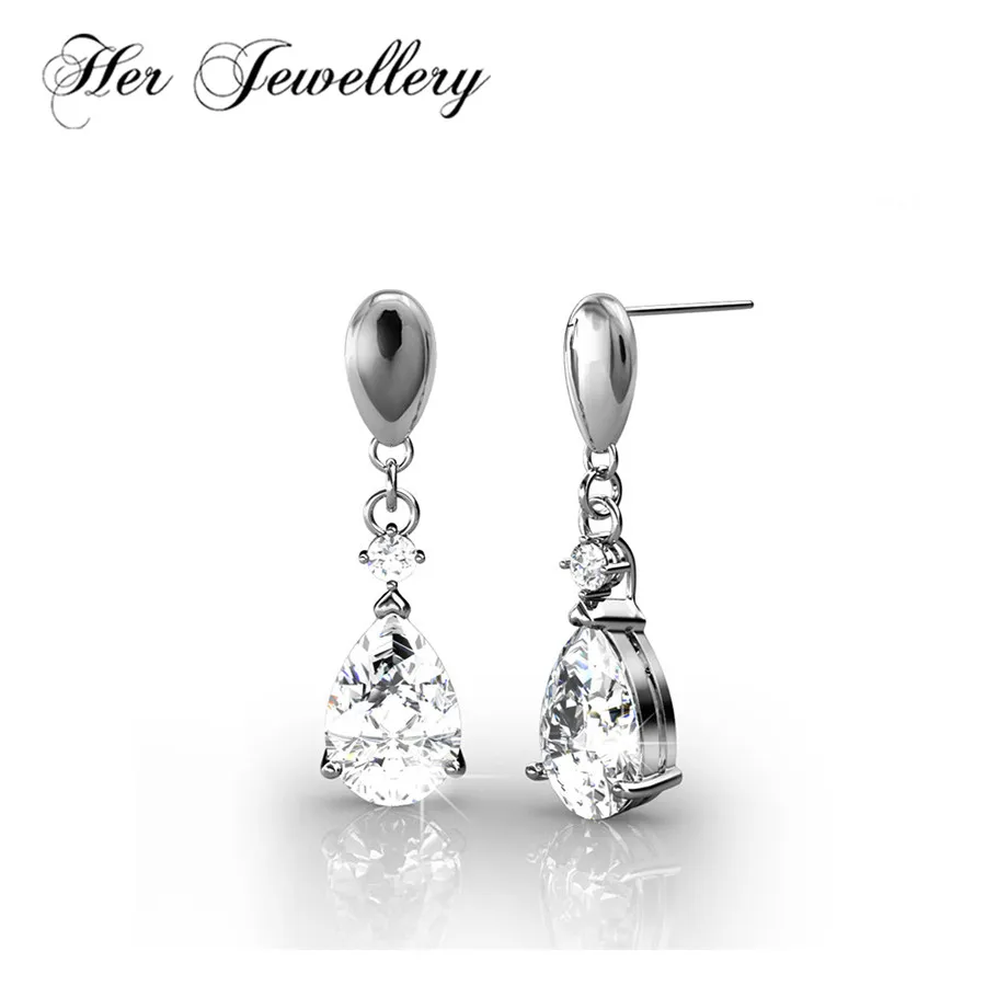 

Her Jewellery Water Drop square earrings for women Made with crystals from swarovski , hot selling trendy style HE0079