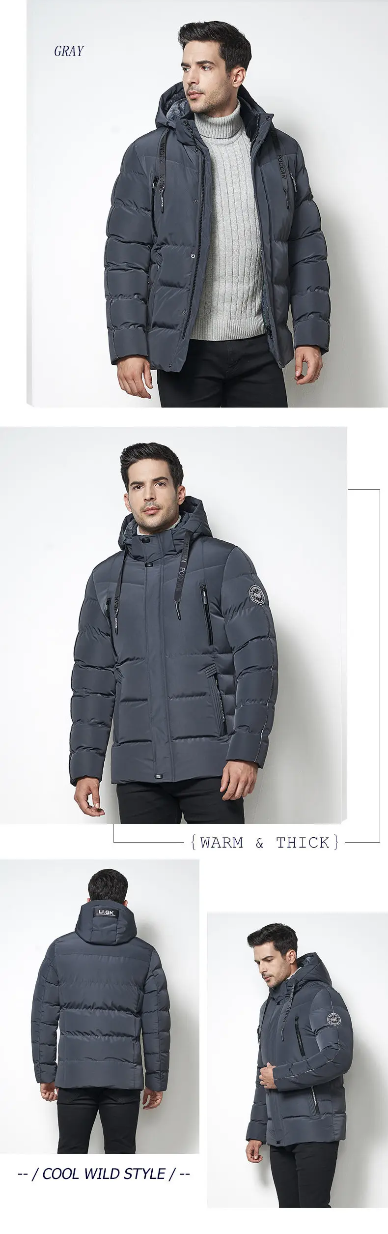 MuLS 5XL Parka Men 2019 Winter Warm Thick Cotton Jacket Parkas Men Fleece Hooded Coats Fashion Business Casual Jackets Outerwear 07
