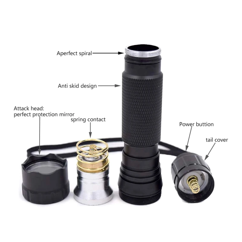 Lanterna + Rifle Luz para Esportes ao ar Vastfire Lumens Branco q5 Tático Caça Livre Scope Montagem 18650 Carregador 5000 Xml 6 caça luz para esportes ao ar livre