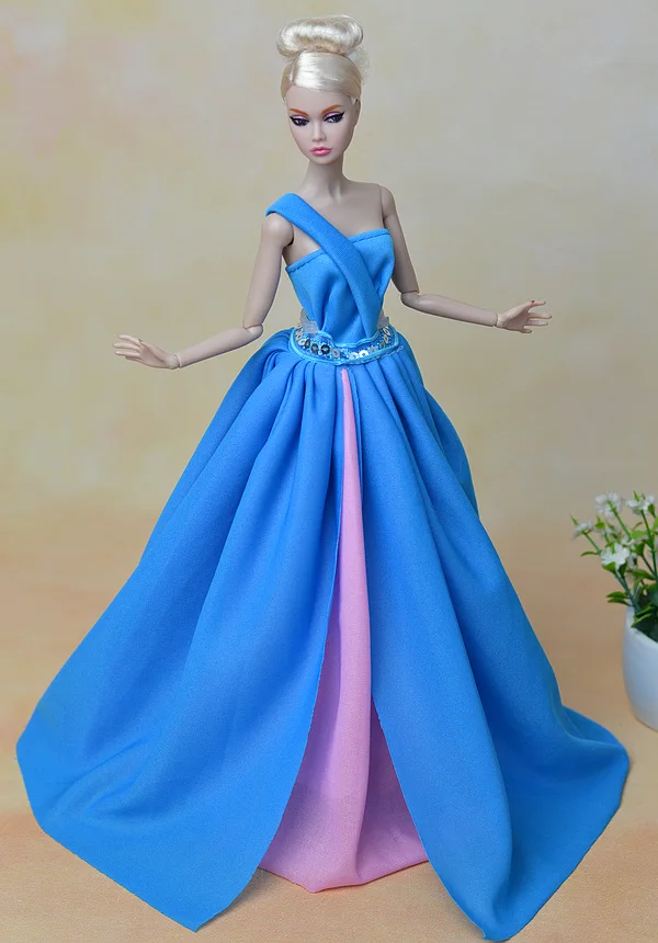 font b Doll b font Dress Sexual Long Tail s Evening Gown Purely Manual Clothes