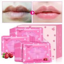 20 штук Для женщин с украшением в виде кристаллов коллаген для губ маски увлажняющий экстракт от старения против морщин набор патчей гель для ухода за губами разбавляйте губ Color4