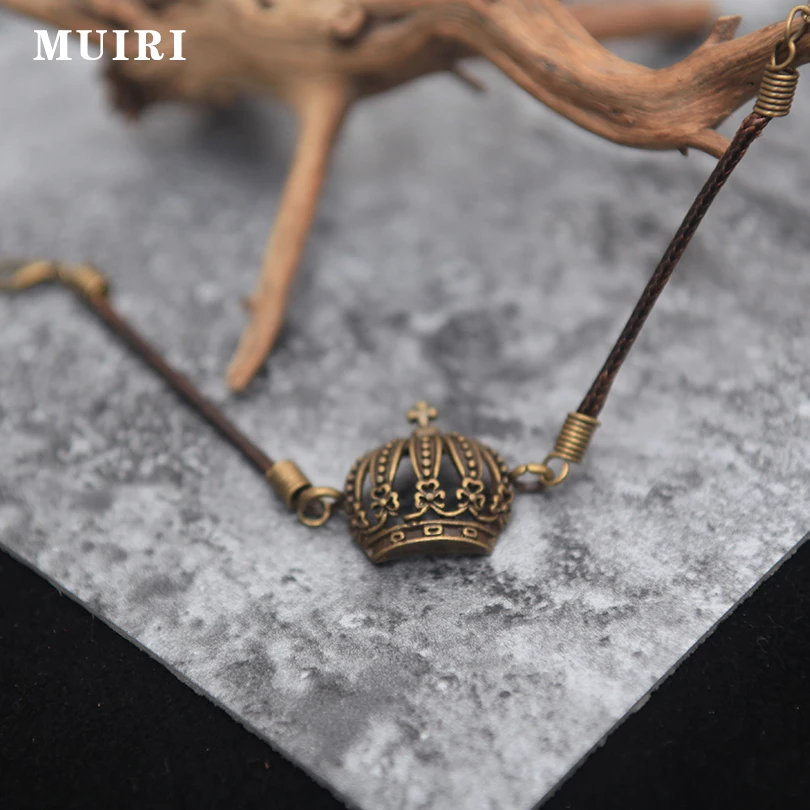 Creative Ladies Vintage Charm Bracelets Simple Design Hollow Crown Wax Rope Chain High Quality Jewelry Accessories | Украшения и