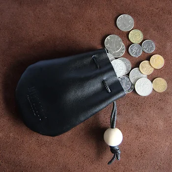 

ALAVCHNV original design mini cowhide handmade wallet retro simple leather coin purse C029