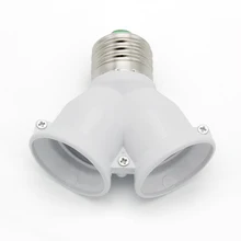 10 шт. E27 Led конвертер лампового адаптера высокое качество огнеупорные Материал Y Форма отклонения в размерах на 1-2 E27 Базовая деталь резцедержателя сплиттер