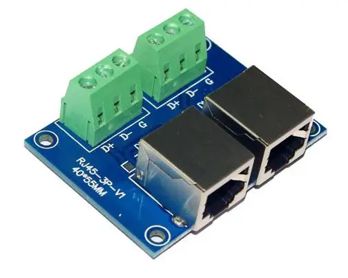 

Free shipping 1 pcs RJ45 to 3P DMX512 Relays led connector use for DMX 512 LED controller decoder