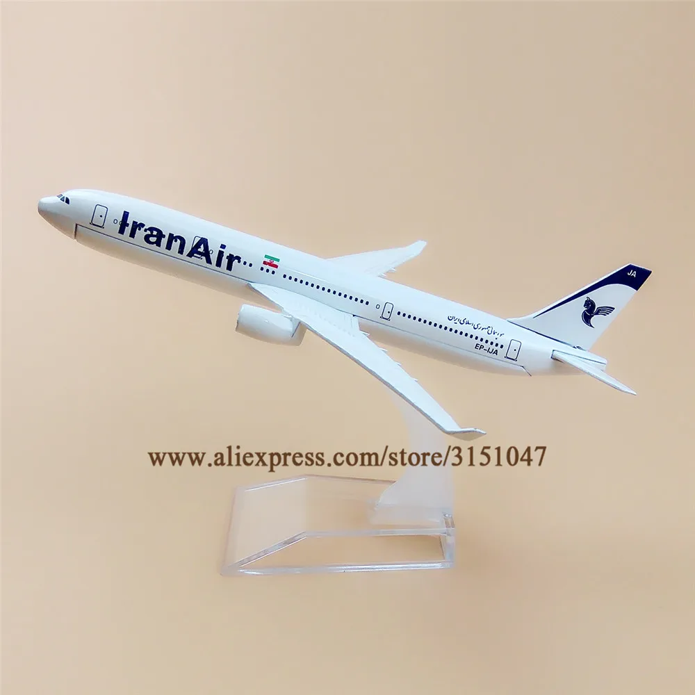 

Alloy Metal Iran Air A330 Airlines Airplane Model Iran Airbus 330 Airways Plane Model Stand Aircraft Kids Gifts 16cm