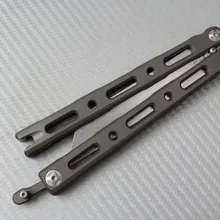 Продуманные работы Balisong BM87 бабочка тренировочный нож KVT Керамический шарикоподшипник D2 лезвие титана Интегральная ручка инструменты