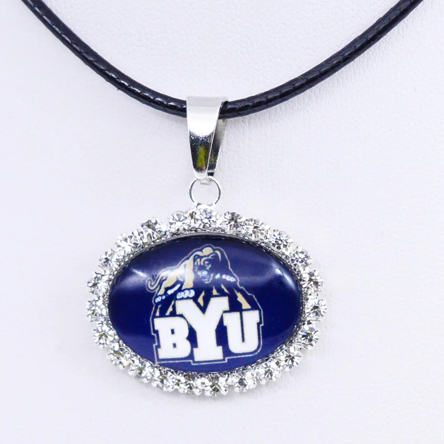 Necklace NCAA BYU Cougars Charm Pendant University Basketball Jewelry