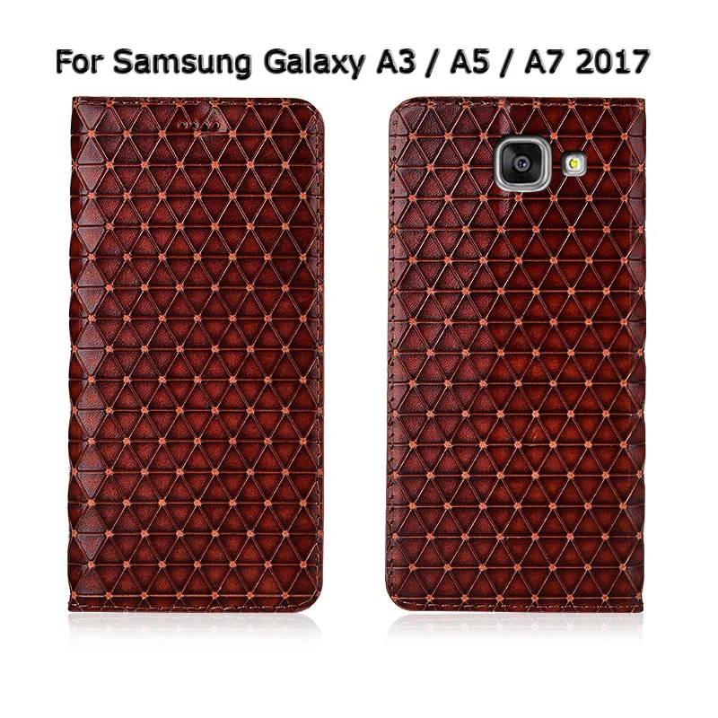 Модный флип-чехол для телефона с подставкой, чехол для samsung Galaxy A3 A5 A7 из натуральной коровьей кожи, дизайнерский чехол для телефона