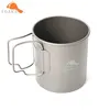 TOAKS CUP-450 Pure Titanium Cup Ultralight Outdoor Mug without Lid and Foldable Handle Camping Tableware 450ml 60g ► Photo 2/6