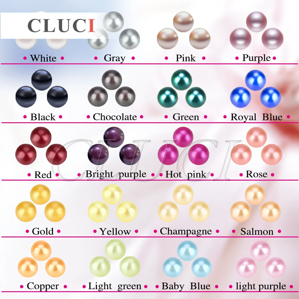 CLUCI 7-8 мм красный жемчужницы с жемчугом, яркие красочные круглые бусины для изготовления ювелирных изделий 30 шт