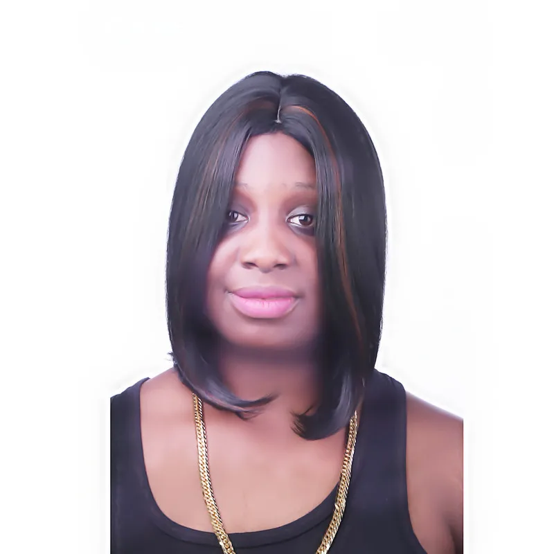 Top Quality Short Straight Hair Fast Deals Cheap Bobo Synthetic Wigs