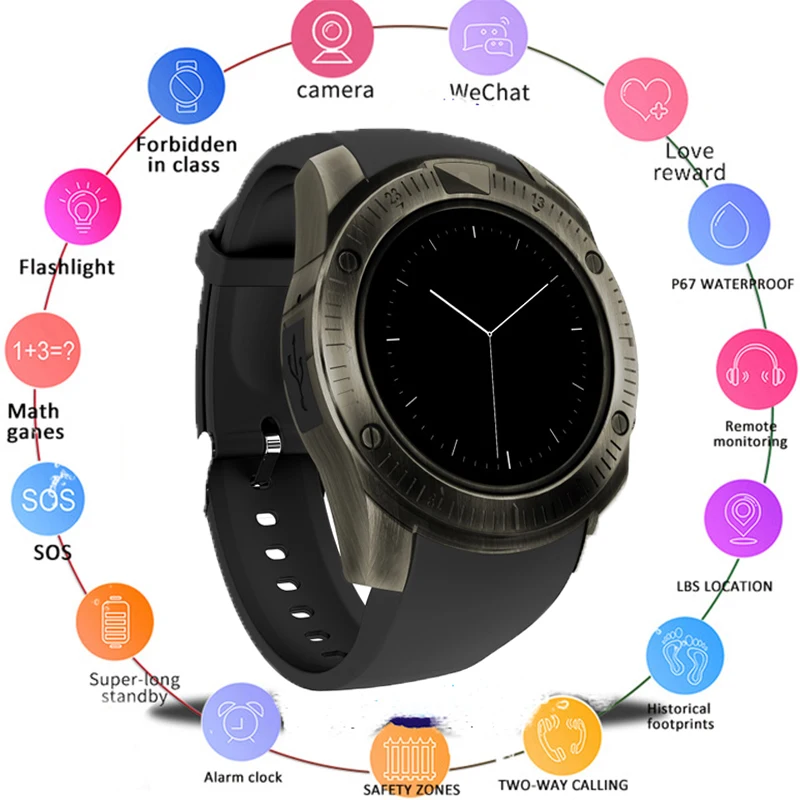 Hixanny новейшие винтажные Bluetooth Умные наручные часы KY003 для iPhone Android телефон