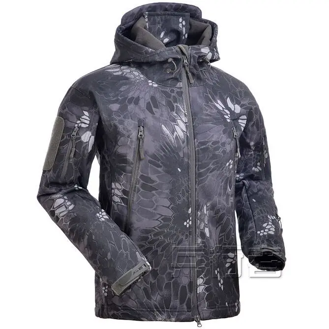 TYPHON TAD style Shark Skin Soft Shell Jacket Waterproof Hoodie Kryptek ...