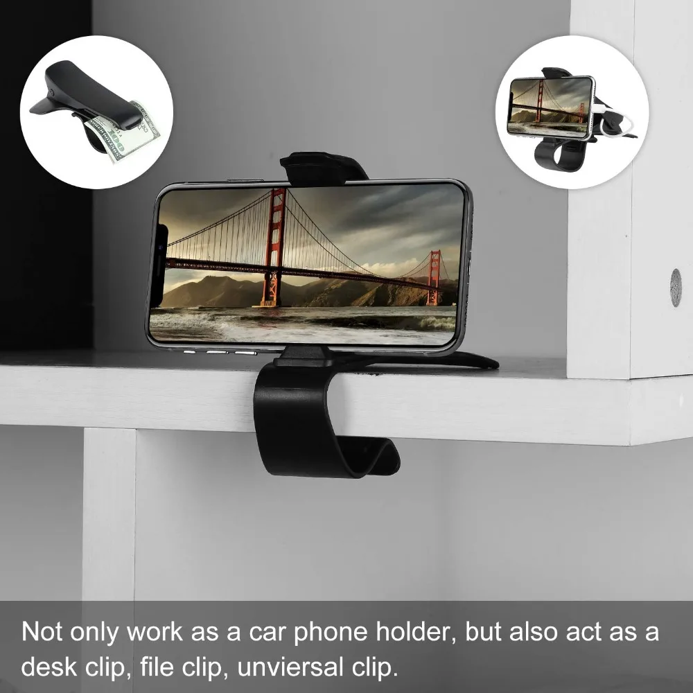 Universal Car Phone GPS Navigator Holder For Iphone XS Max XR 6 7 8 Car Mount HUD Dashboard 360 Rotatable Bracket For Samung (10)