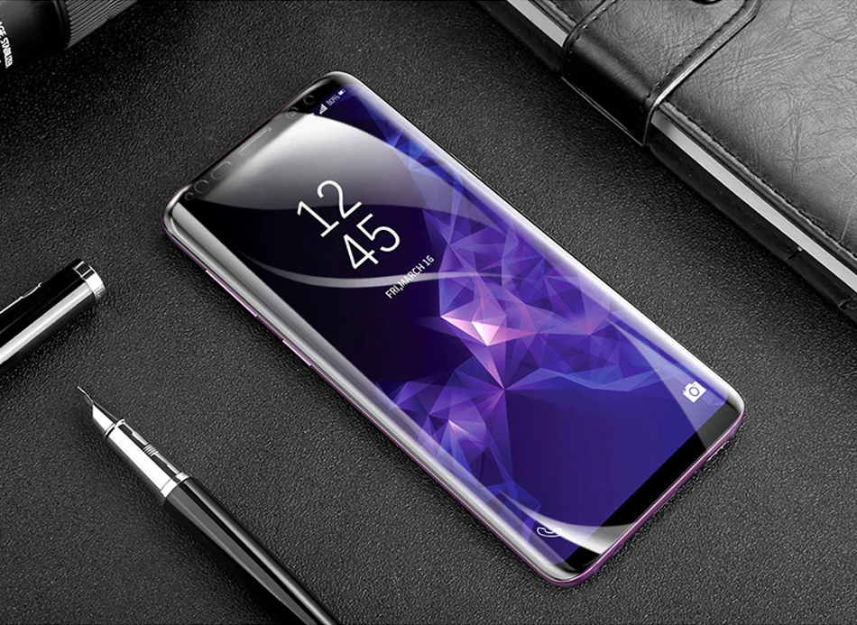 5D Tempered Glass for Samsung Galaxy A8 Full Cover Screen Protector for Samsung Galaxy A9 Star Lite A6 Plus A5 A7 A3 Glass Film  (1)