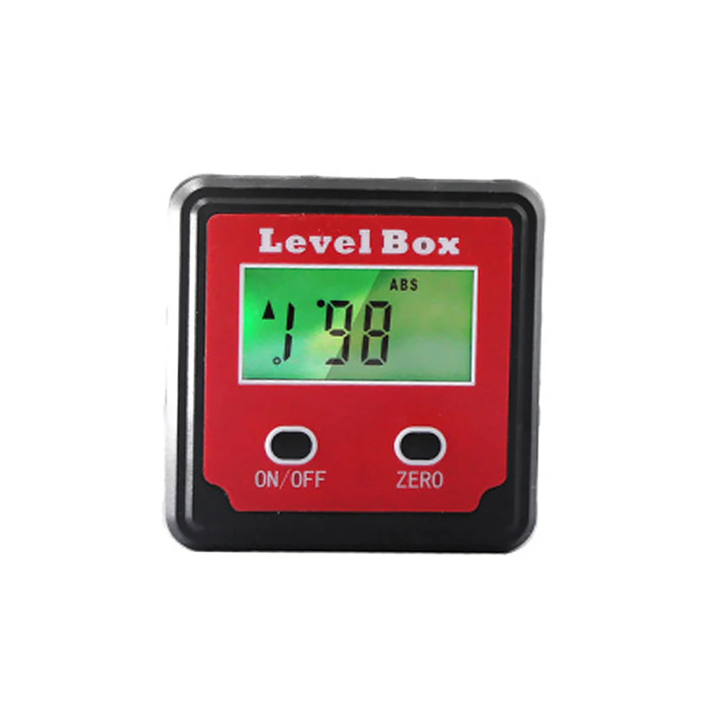 Red 2 Key Precision Electronic Digital Inclinometer Slope Meter Level Protractor Angle Box | Инструменты