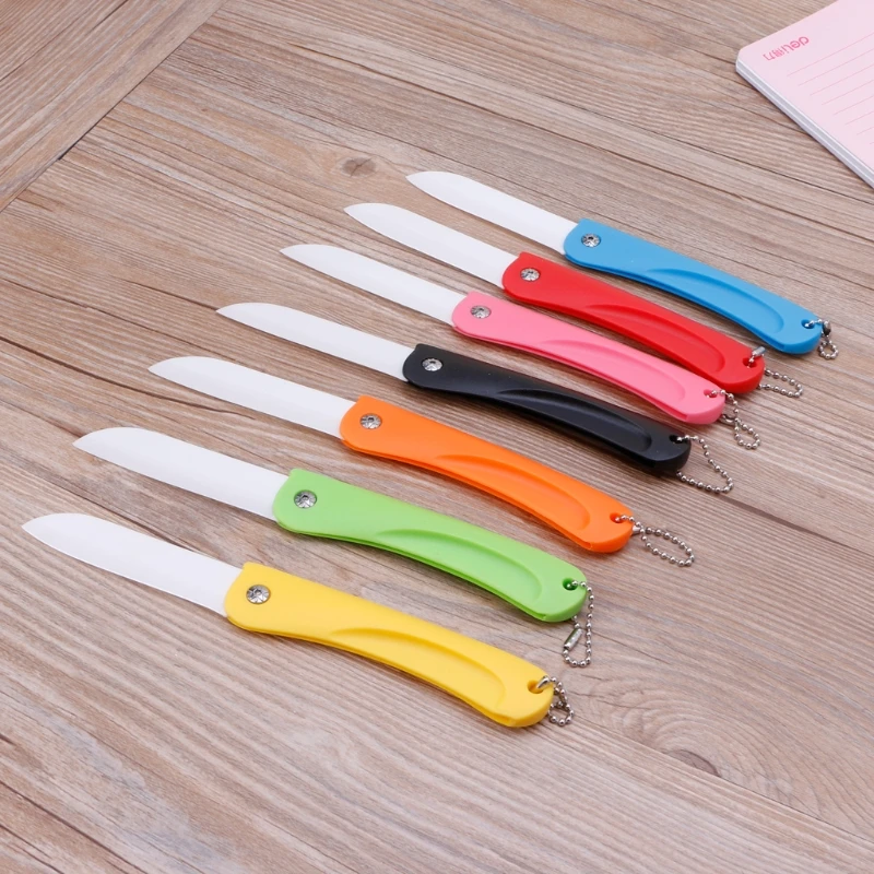 Складной керамический функциональный нож письмо нож канцелярский резак для инструменты для фруктов