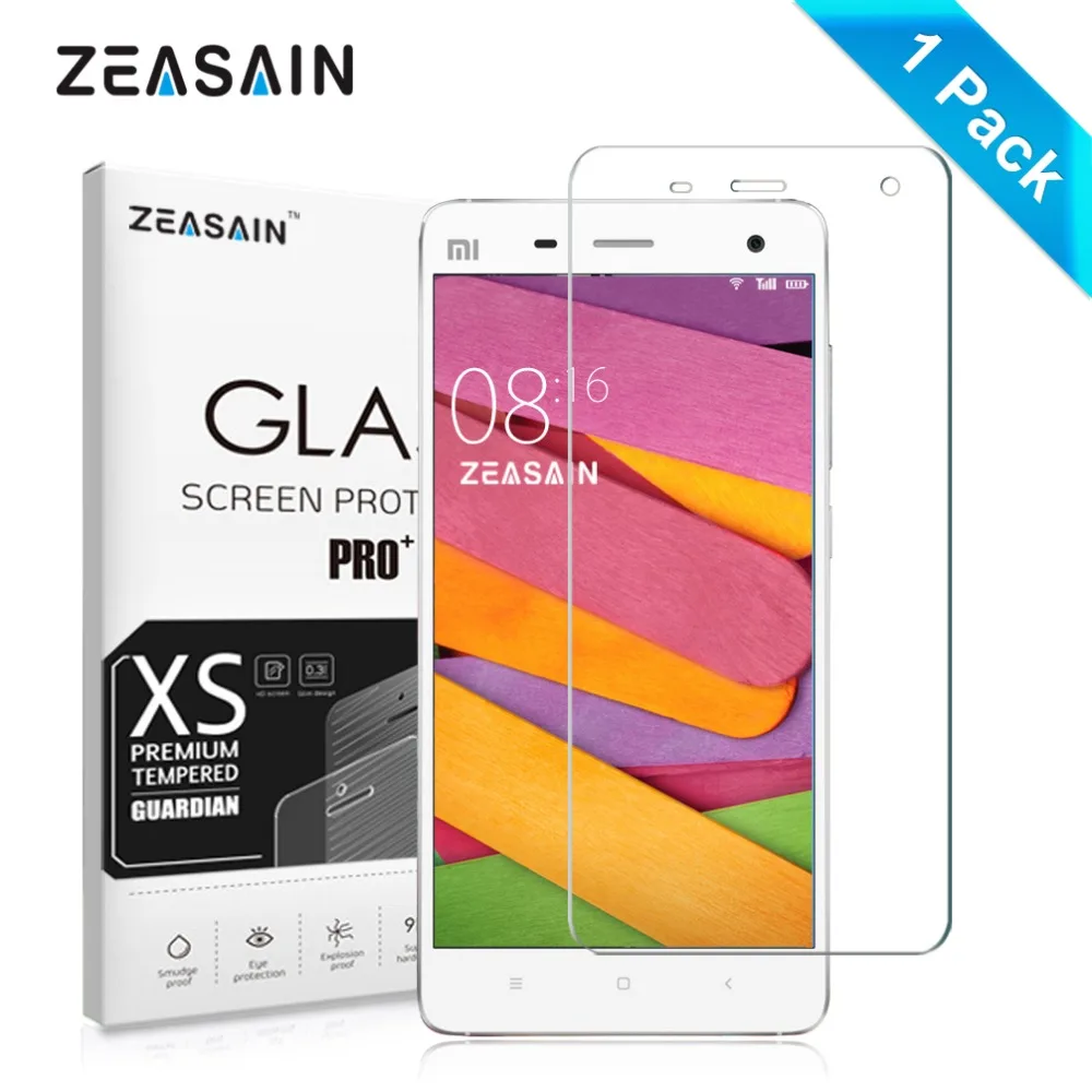Оригинальная защитная пленка ZEASAIN 2.5D для xiaomi mi4 9H закаленное стекло с защитой от